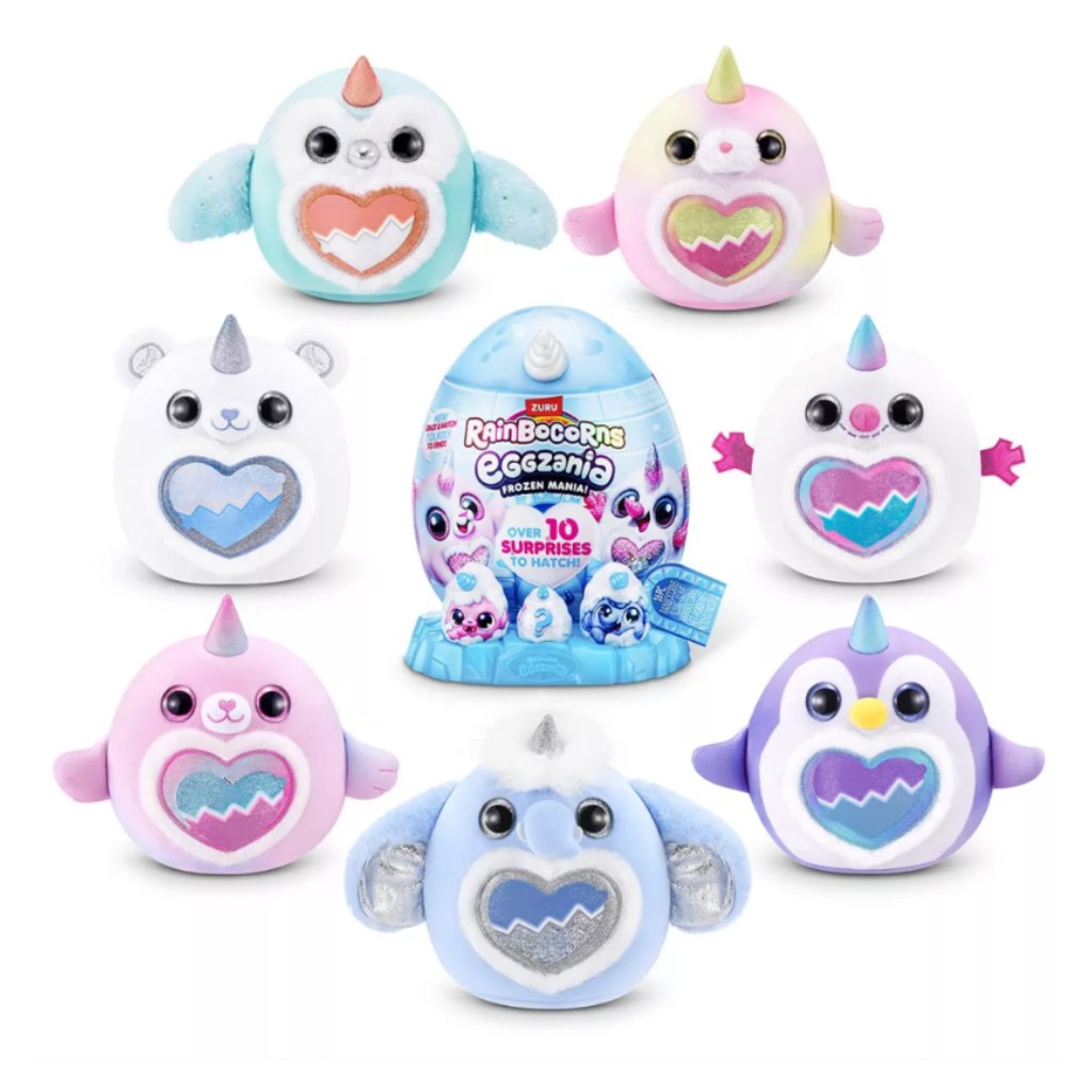Rainbocorns Eggzania prekvapivé vajíčko s interaktívnym plyšákom – zimní kamaráti kép 4