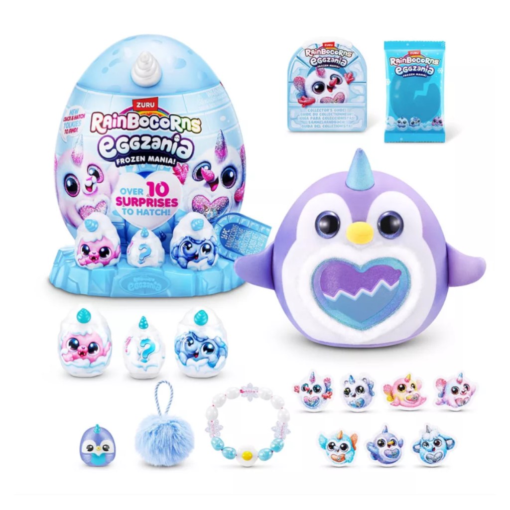 Rainbocorns Eggzania prekvapivé vajíčko s interaktívnym plyšákom – zimní kamaráti kép 3
