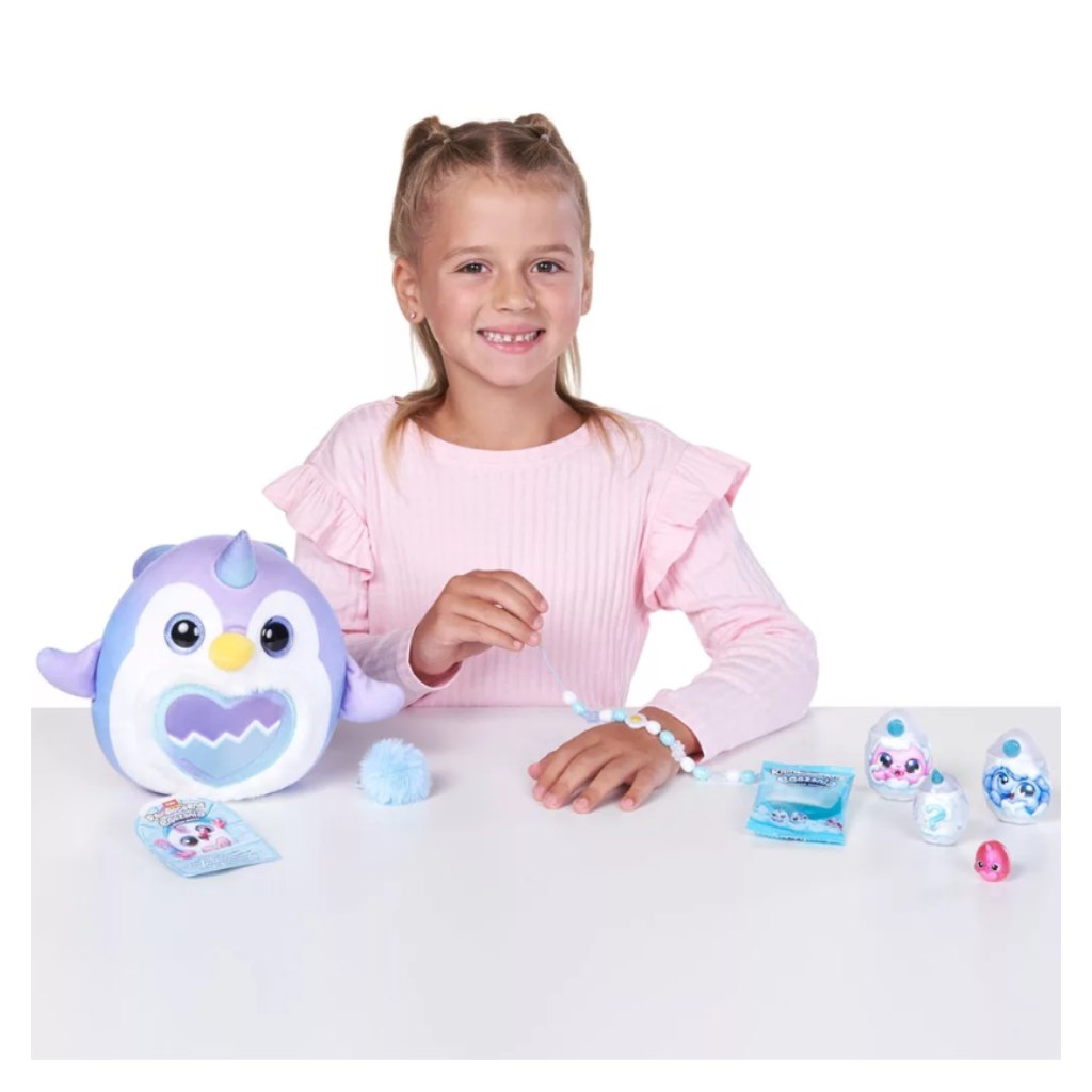 Rainbocorns Eggzania prekvapivé vajíčko s interaktívnym plyšákom – zimní kamaráti kép 2