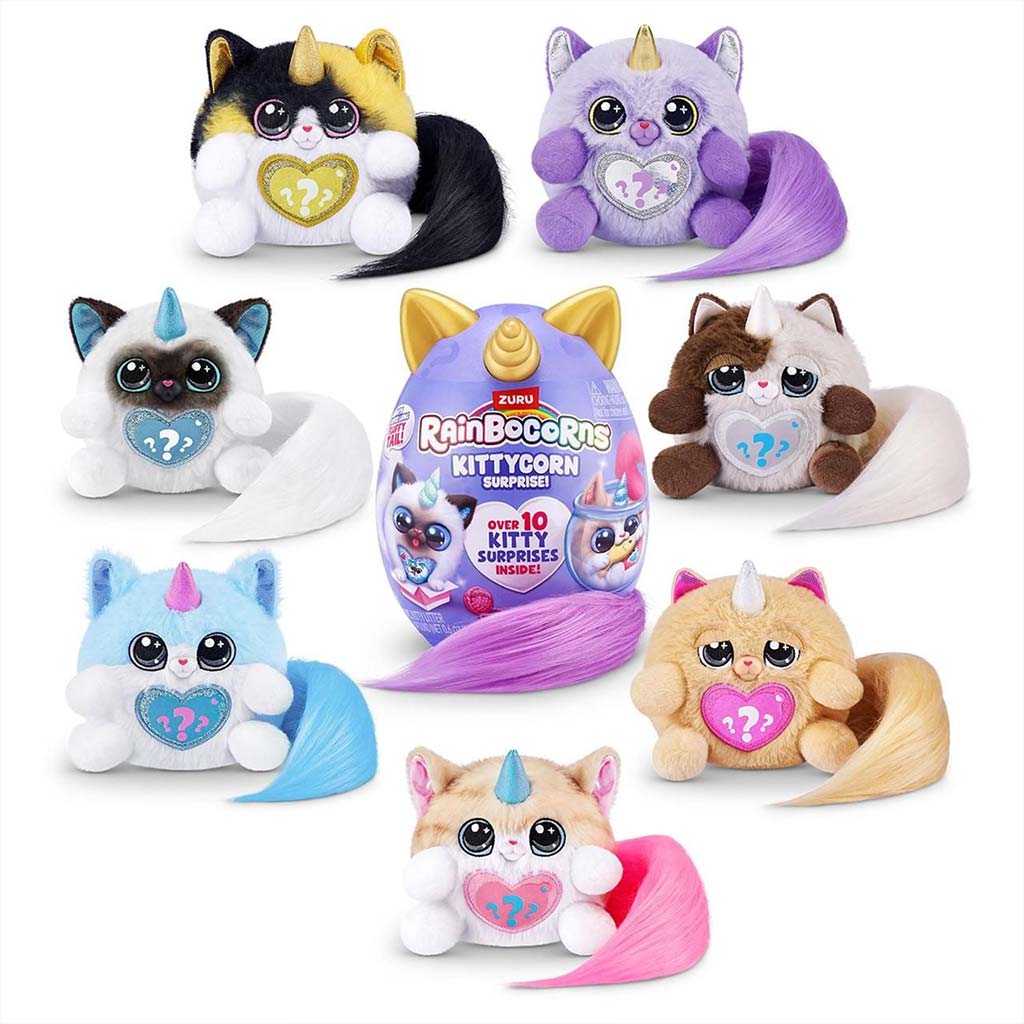 Rainbocorns: Pocket Kittycorn meglepetés cica plüssfigura többféle változatban 1db kép 2