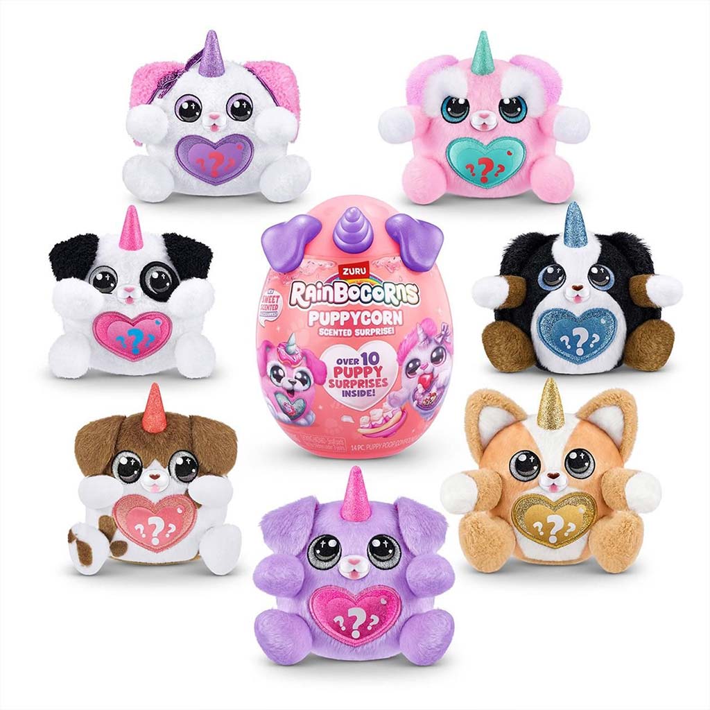 Rainbocorns: Pocket Puppycorn meglepetés illatos kutyus plüssfigura többféle változatban 1db kép 2