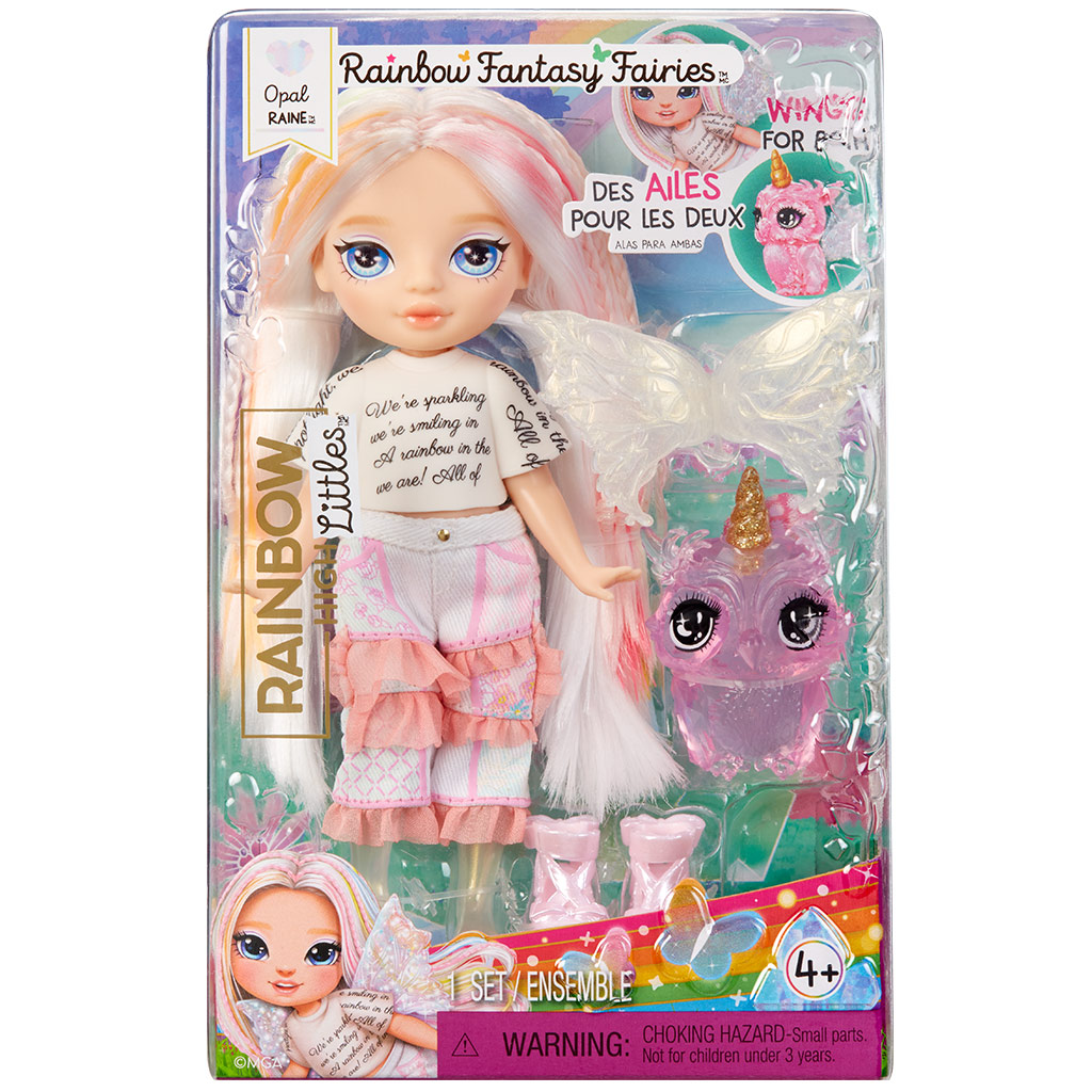 Rainbow High Littles dúhová víla Opal Raine bábika