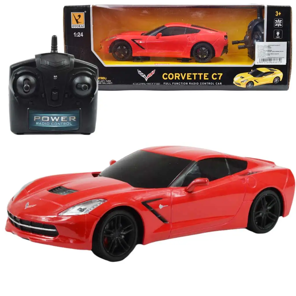 RC Chevrolet Corvette C7 autíčko na diaľkové ovládanie 1/24 mierka 19cm vo viacerých farbách 1ks