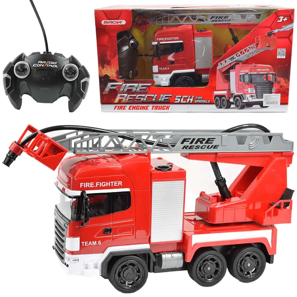 RC Hasičské auto so zdvižným košom a vodným delom 1/24  27 MHz 30cm