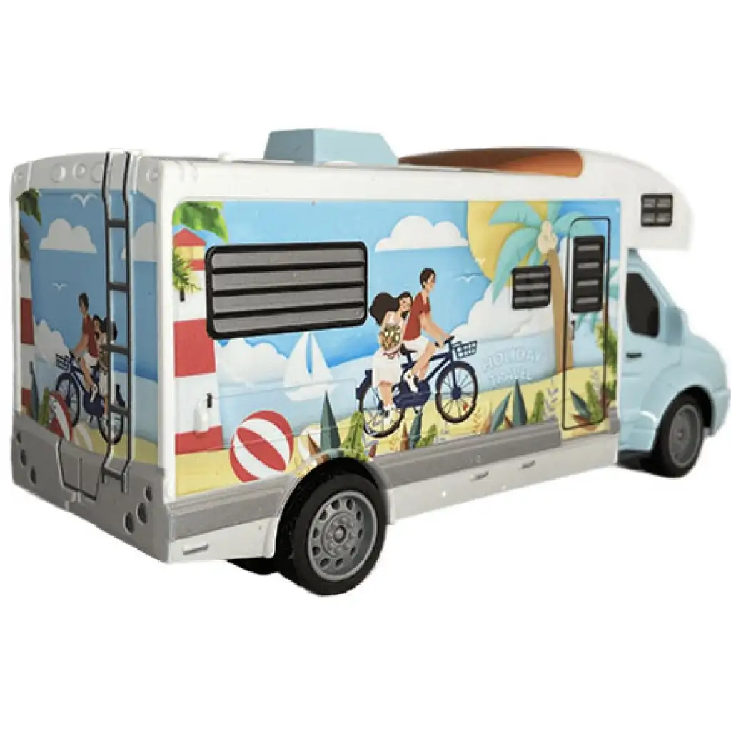 RC Távirányítós Holiday Travel lakóautó fénnyel 27MHz 1/32-es méretarány 20cm kép 2