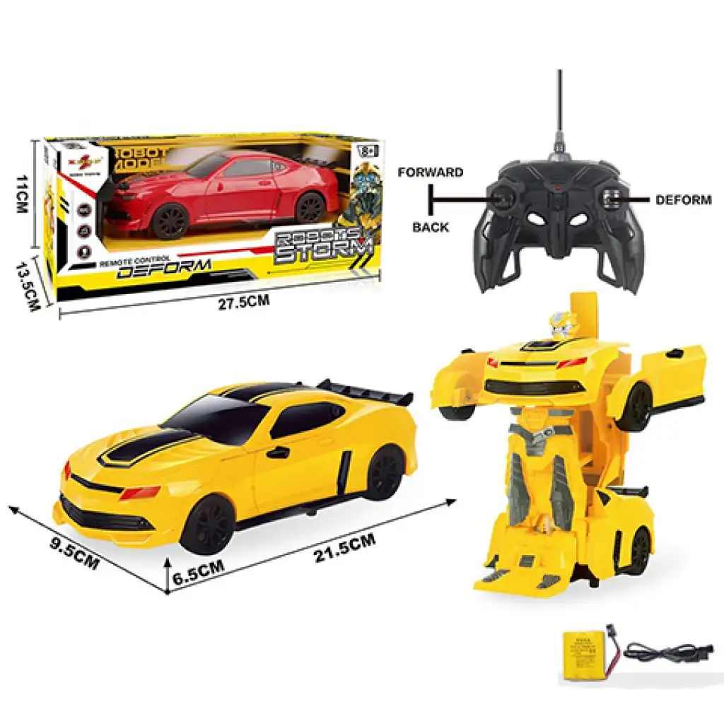 RC Športové auto Camaro, konvertibilný robot na diaľkové ovládanie, vo dvoch farbách