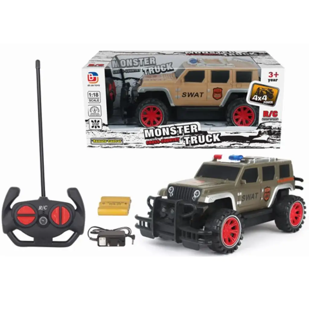 RC SWAT terénne vozidlo na diaľkové ovládanie so štyrmi funkciami 1/18
