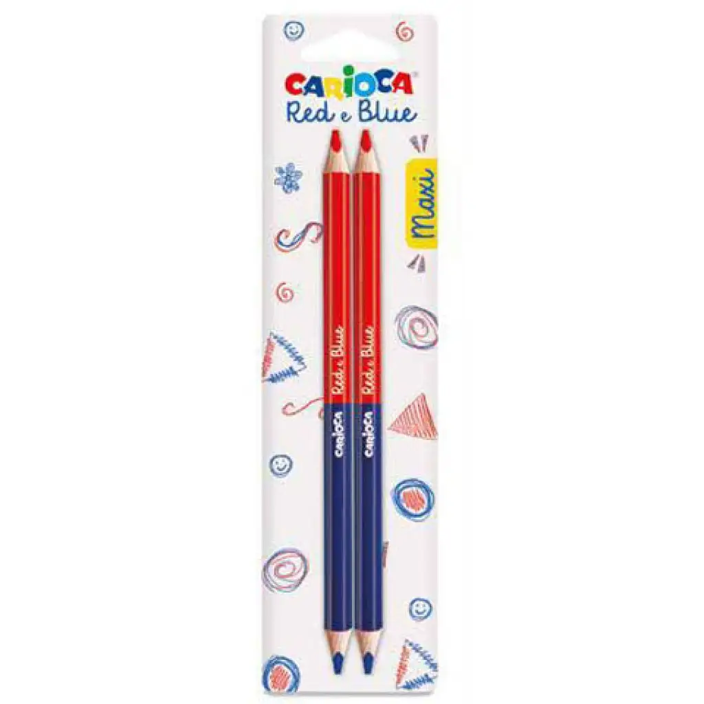 Red & Blue Maxi modro-červená ceruzka 2 dielny set - Carioca