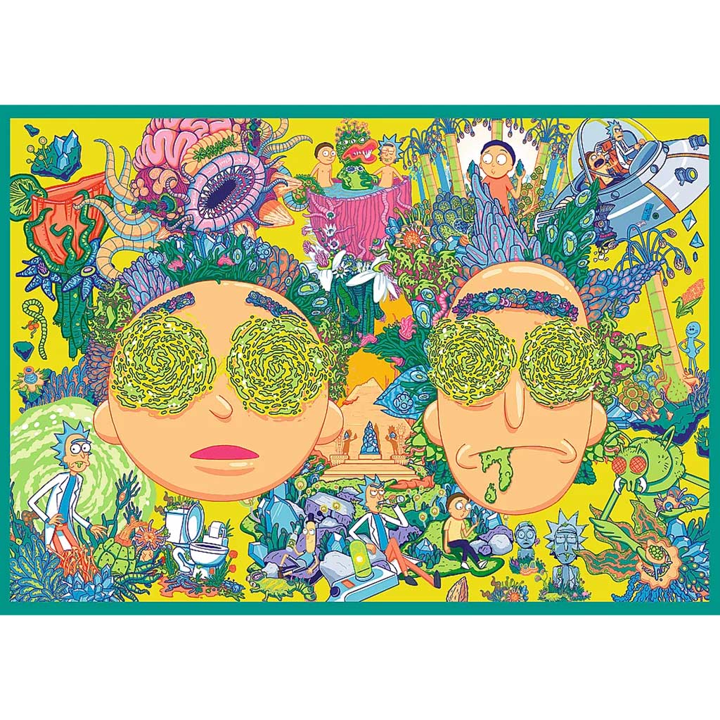Rick a Morty: Šialené dobrodružstvá 4x250-dielne puzzle - Trefl kép 2