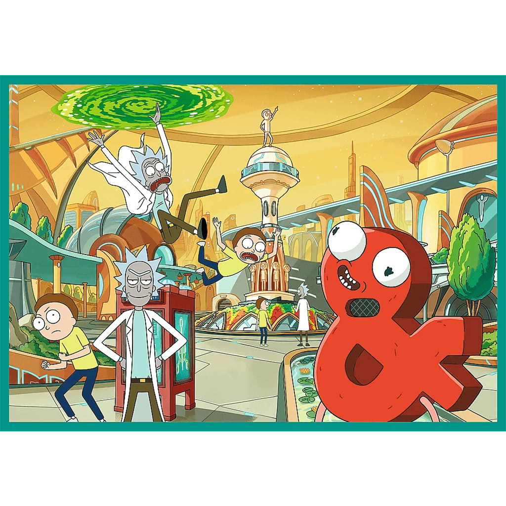 Rick a Morty: Šialené dobrodružstvá 4x250-dielne puzzle - Trefl kép 4