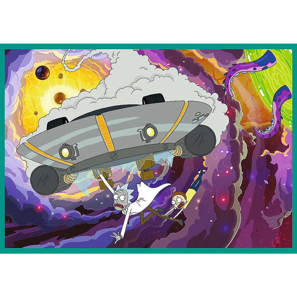 Rick a Morty: Šialené dobrodružstvá 4x250-dielne puzzle - Trefl kép 3