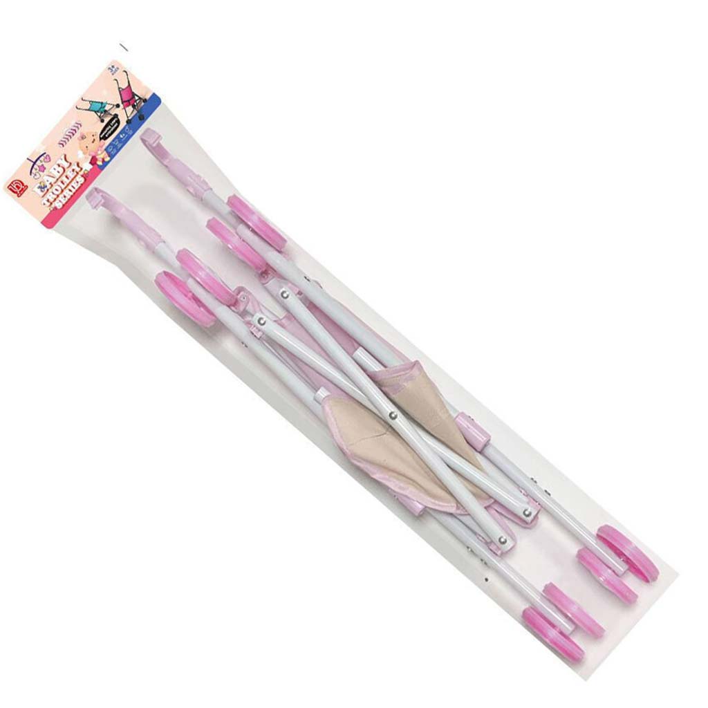 Luna: Ružovo-béžový kočík 26x48x52 cm kép 2