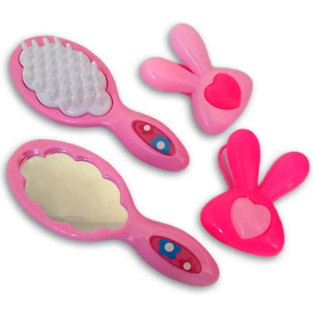 Ružový 10-dielny set krásy s nožnicam, fénom a príslušenstvom kép 4