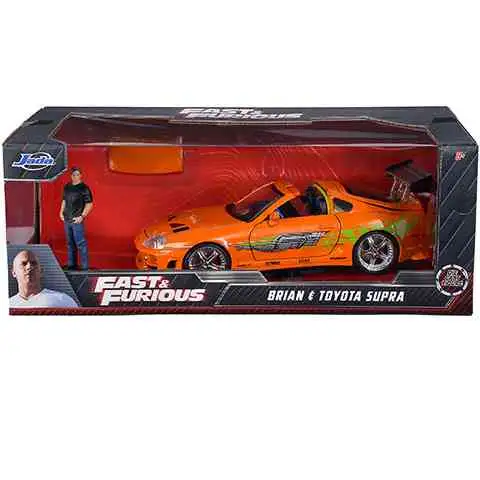 Rýchlo a zbesilo: Figúrka Brian a model auta Toyota Supra 1/24 - Simba Toys