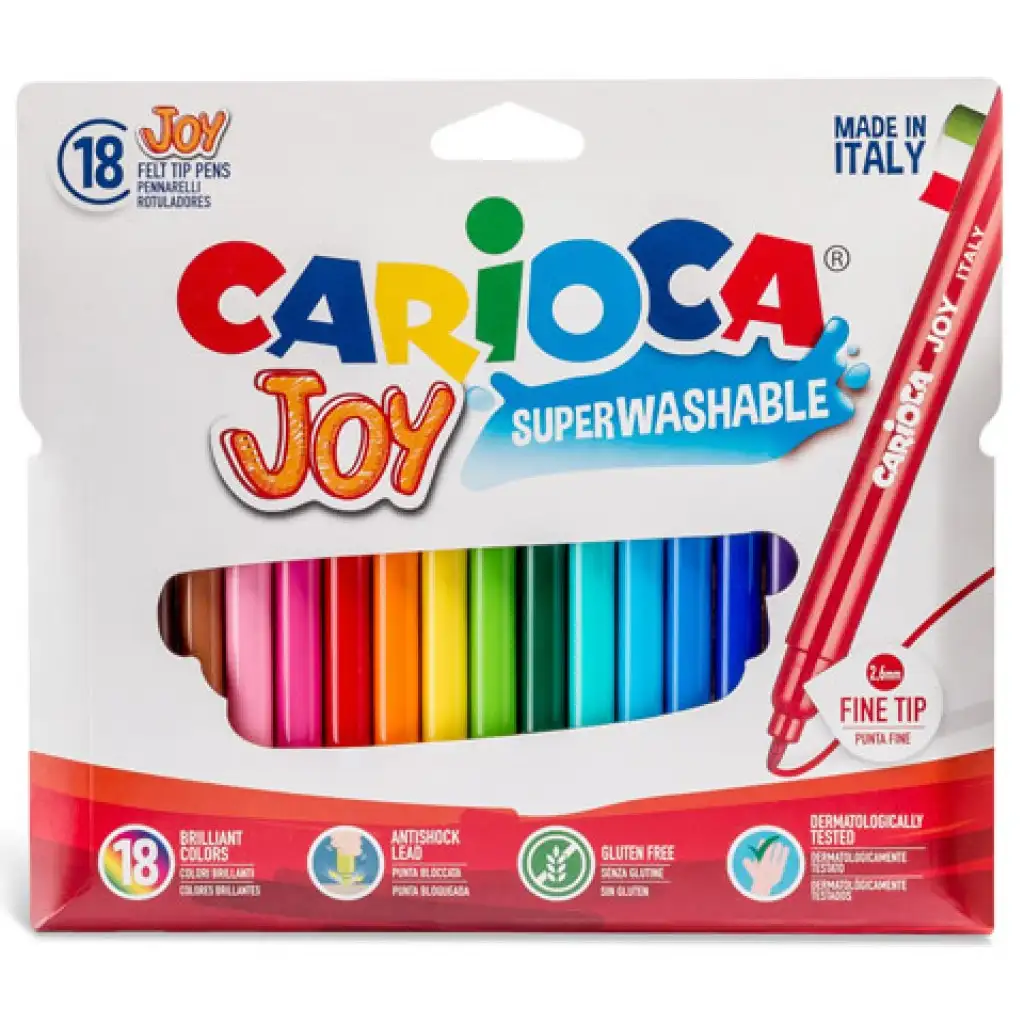 Sada tenko píšucich fixiek 18ks - Carioca