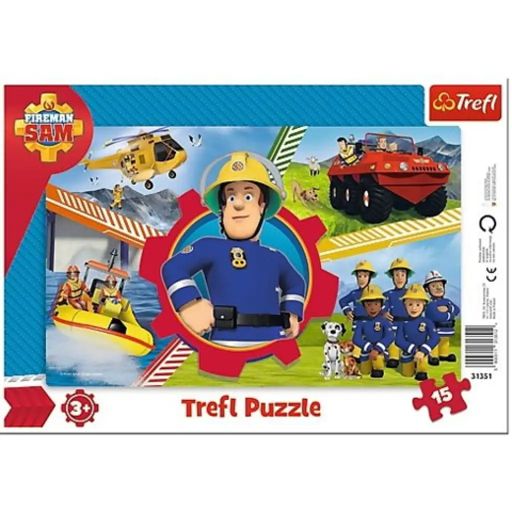 Požiarnik Sam: Deň Sama 15 dielne puzzle - Trefl