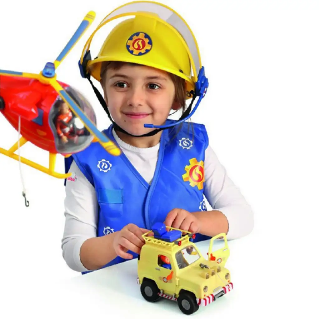 Sam, a tűzoltó: Tűzoltósisak mikrofonnal - Simba Toys kép 3