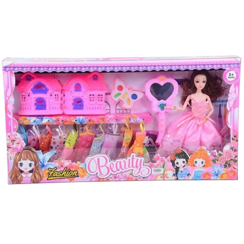 Sandra bábika s make-up a módnymi doplnkami 28 cm