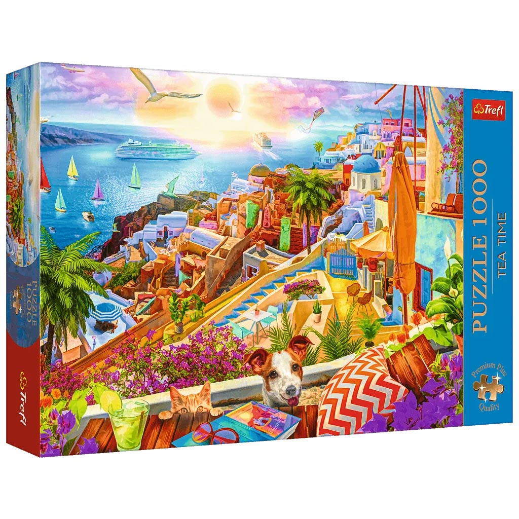 Santorini atmosféra 1000-dielikové prémiové puzzle - Trefl
