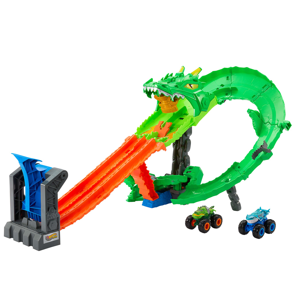 Hot Wheels Monster Trucks: Dráčiková závodná dráha - Mattel kép 2