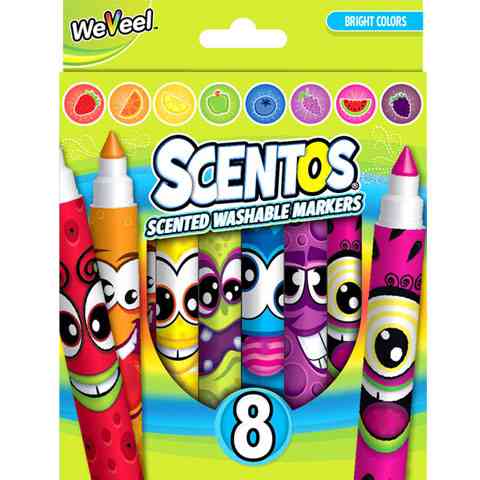 Scentos Voňavé fixky 8ks - jasné farby