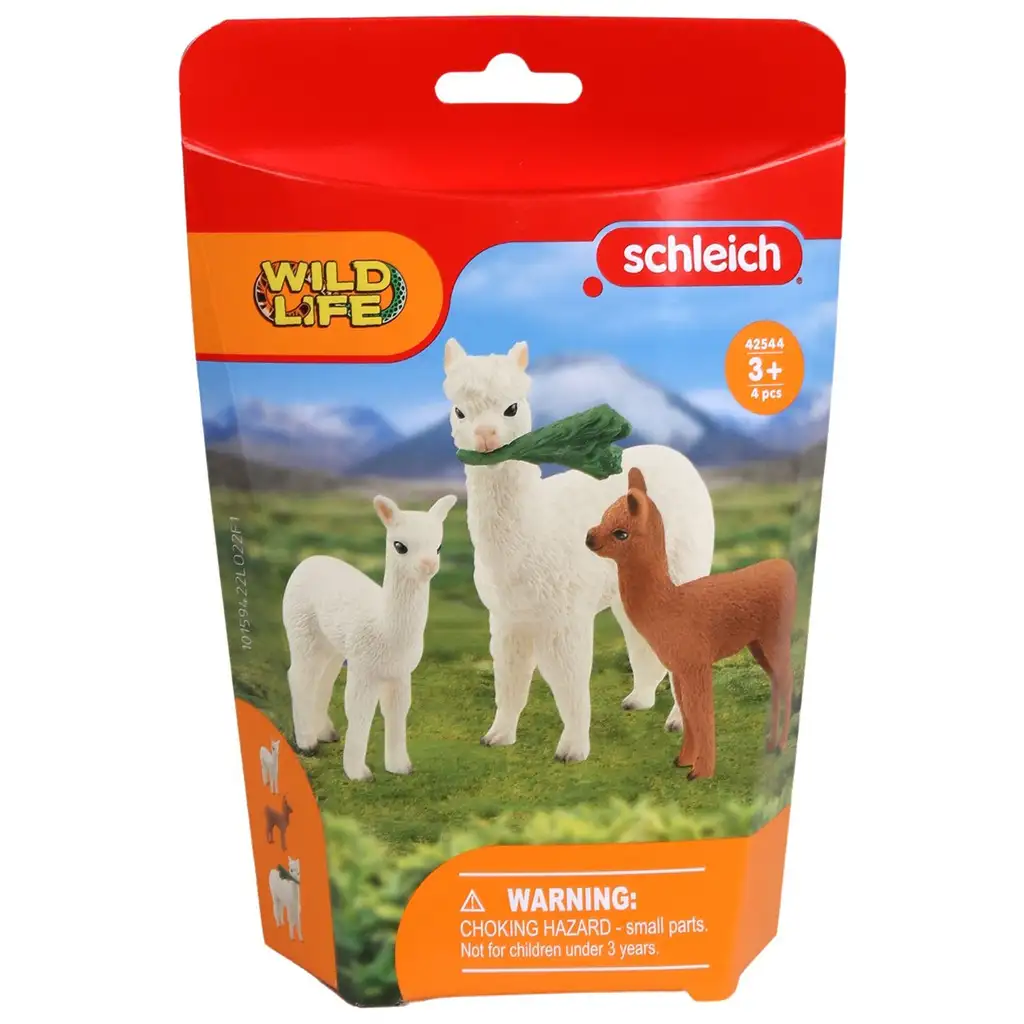 Schleich: Wild Life - Alpaka család figura szett (42544) kép 1
