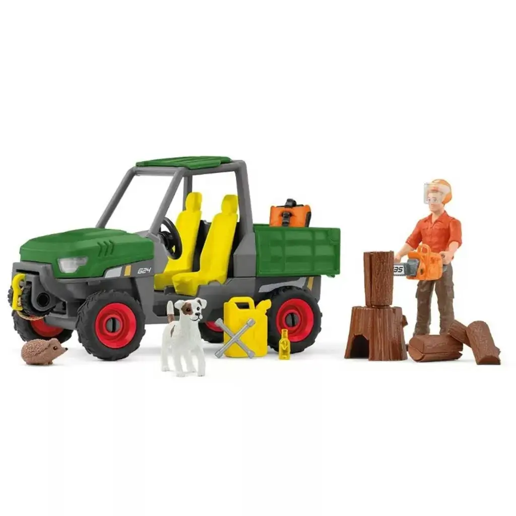 Schleich: Farm World - Lesné práce hracia súprava (42659) kép 4