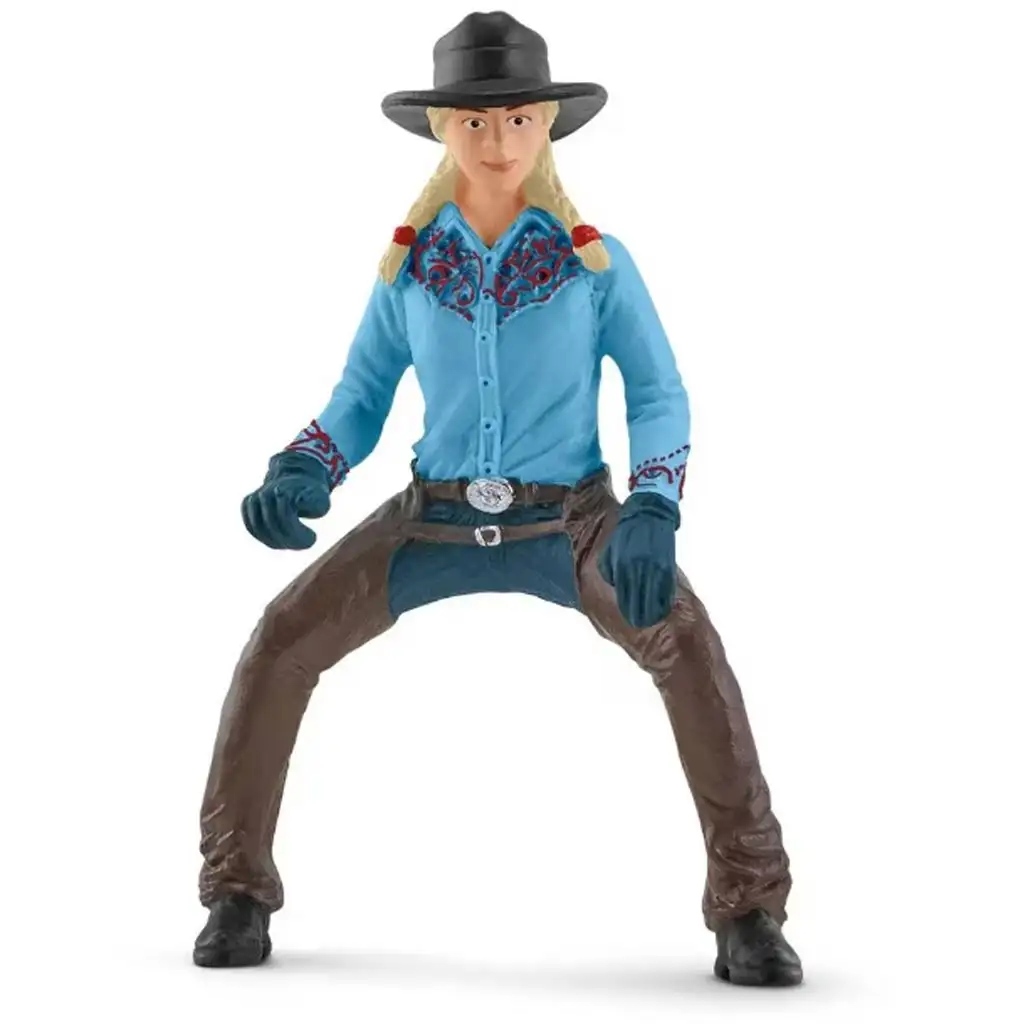 Schleich: Farm World - Súťaž v lasovaní s cowgirl hracia súprava (42577) kép 4