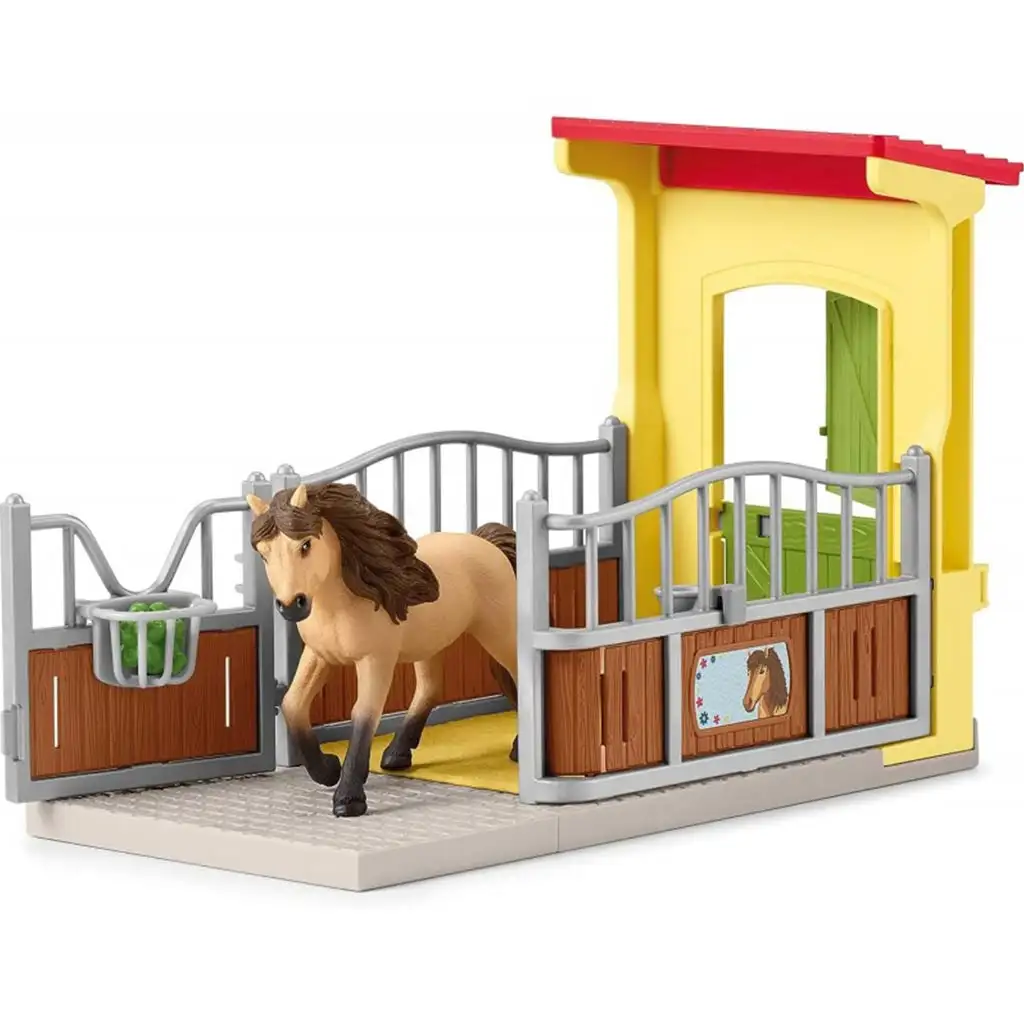 Schleich: Farm World - Box pre poníky Islandský poník žrebec set (42609) kép 3