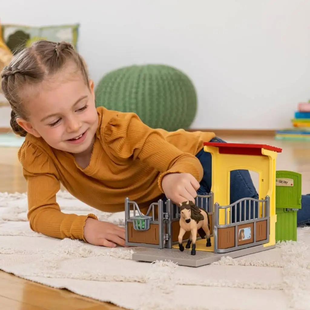 Schleich: Farm World - Box pre poníky Islandský poník žrebec set (42609) kép 5