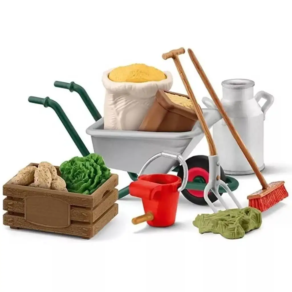 Schleich: Farm World - Doplnky na starostlivosť o stajňu (42610) kép 2