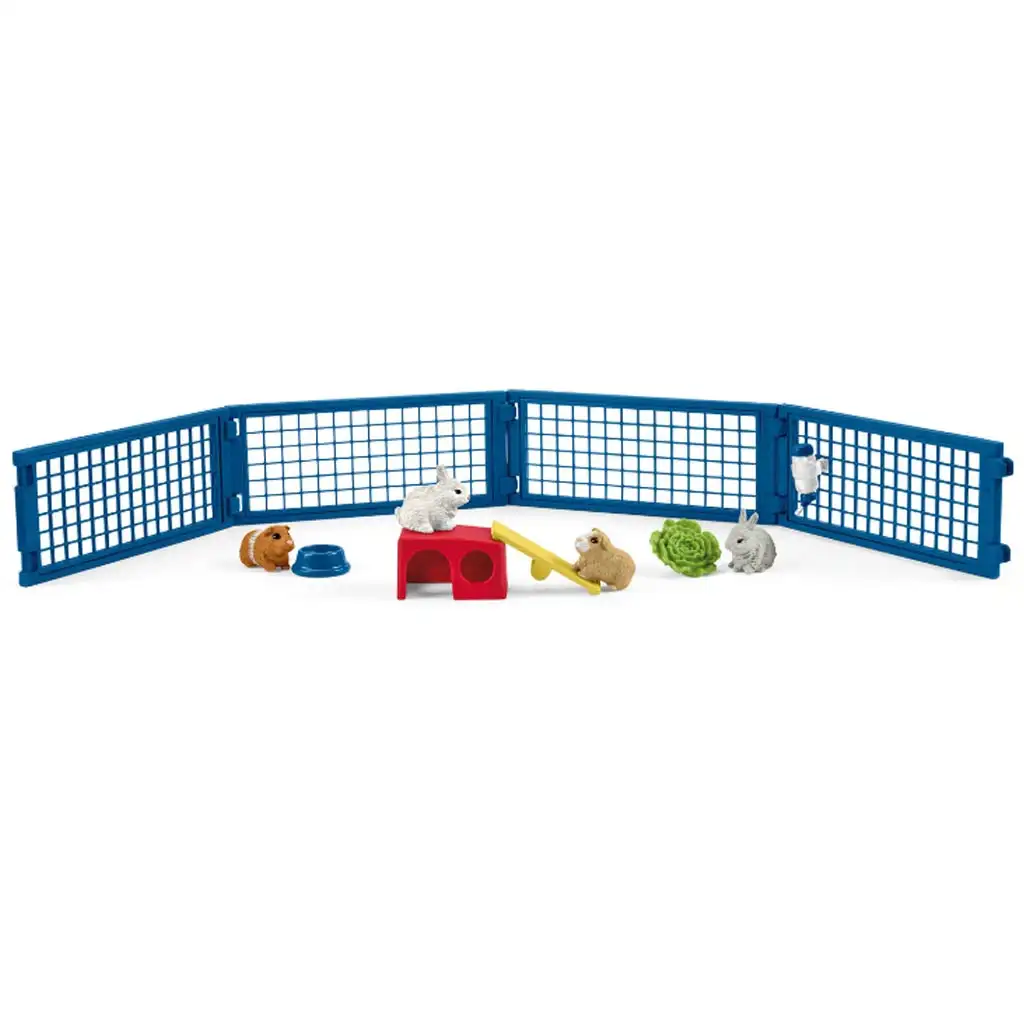 Schleich: Farm World - Domček pre králiky a morčatá hracia súprava kép 2