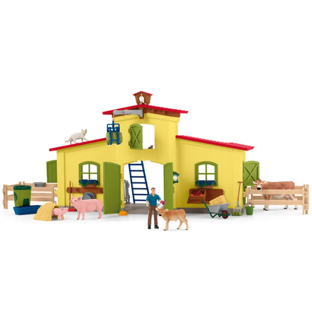 Schleich: Farm World - Veľká farma so zvieratami (42605) kép 2