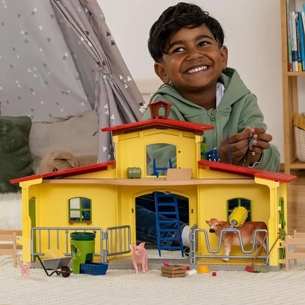 Schleich: Farm World - Veľká farma so zvieratami (42605) kép 5