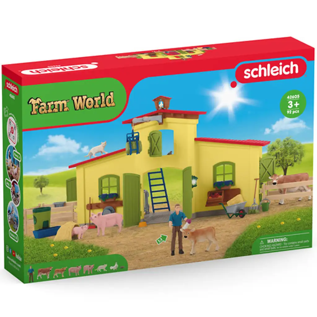 Schleich: Farm World - Veľká farma so zvieratami (42605)