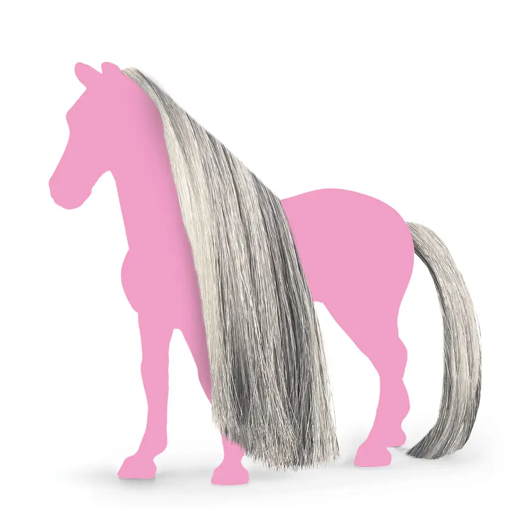 Schleich Horse Club: Sofias Beauties - Sada doplnkov sivá hriva a chvost (42652) kép 2