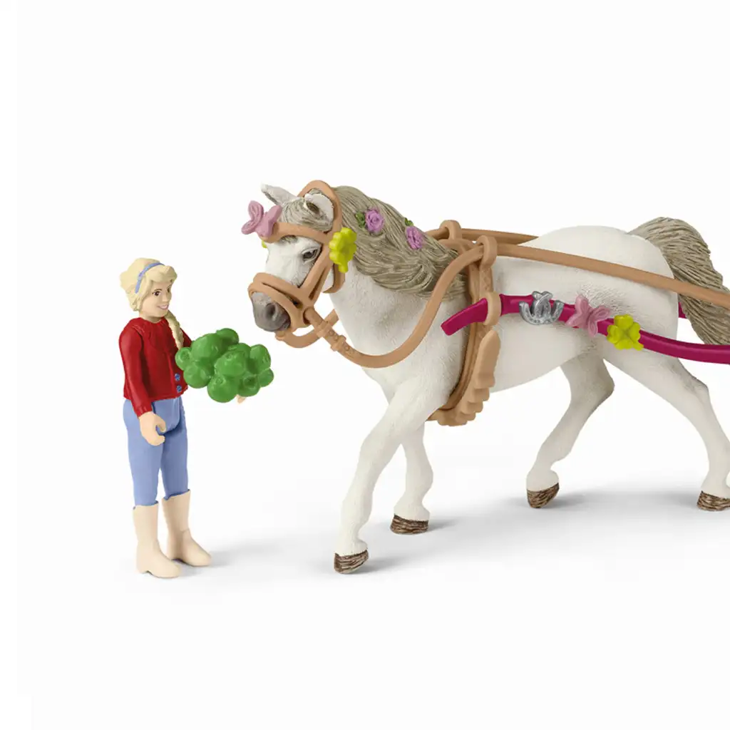 Schleich: Horse Club - Voz s koňmi na predstavenie s piknikom hracia súprava (42467) kép 3