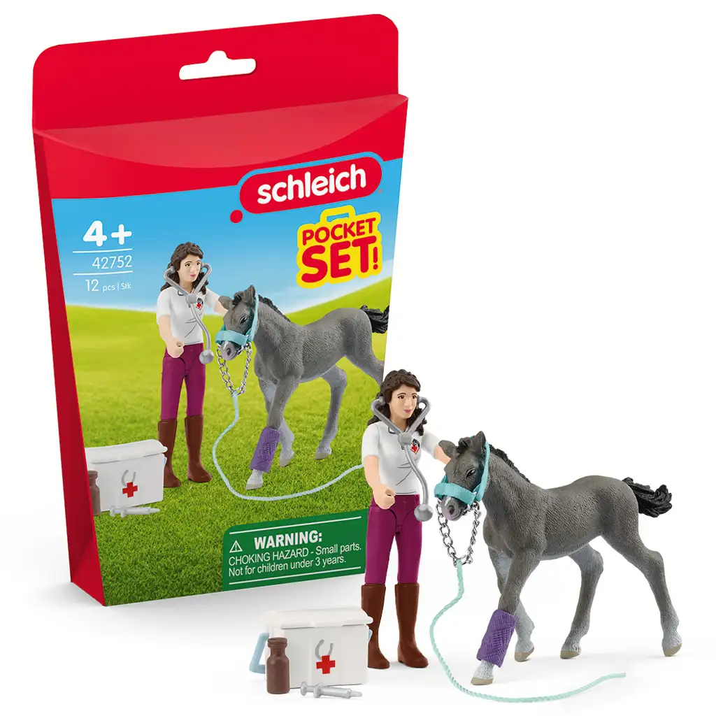 Schleich: Starostlivosť o kone s trakehnerským žriebäťom hracia súprava (42752)