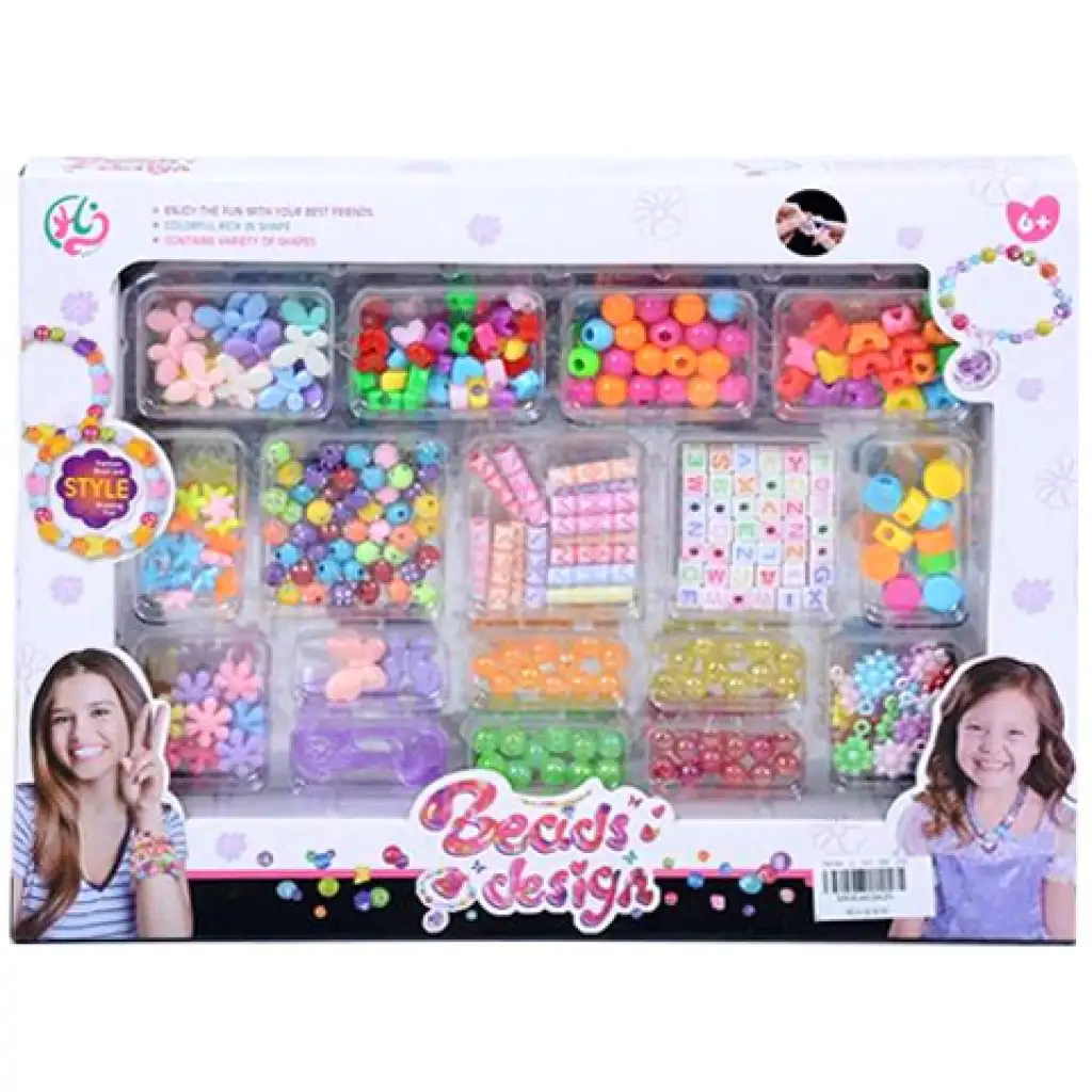 Set na výrobu šperkov s perličkami a písmenkami