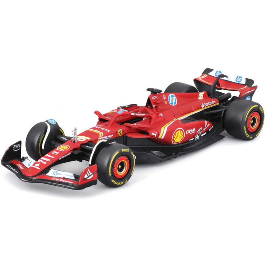 Bburago: Ferrari SF24 F1 pretekárske auto kovový model auta 1/43 kép 4