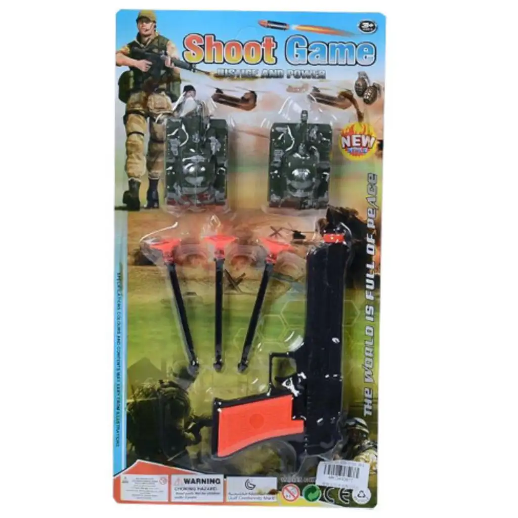 Shoot Game: Set zbraní s revolverom a pištoľou