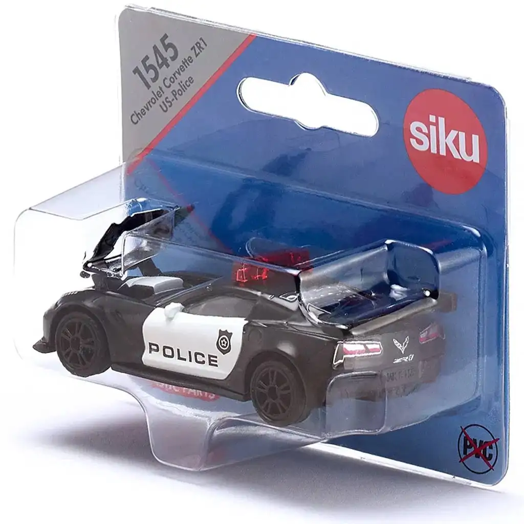 SIKU Chevrolet Corvette ZR1 Police autíčko 1/64 kép 4
