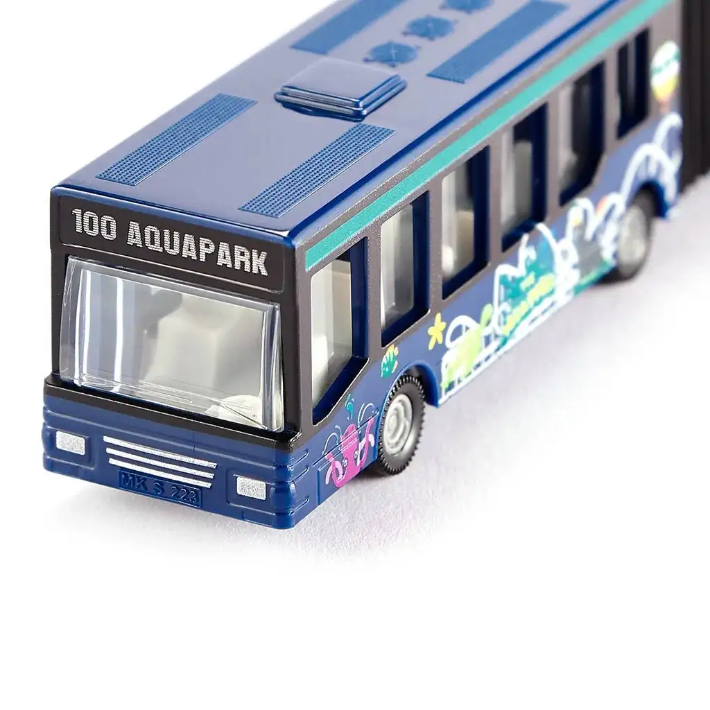 SIKU Modrá mestská kĺbová autobus 1/55 kép 2