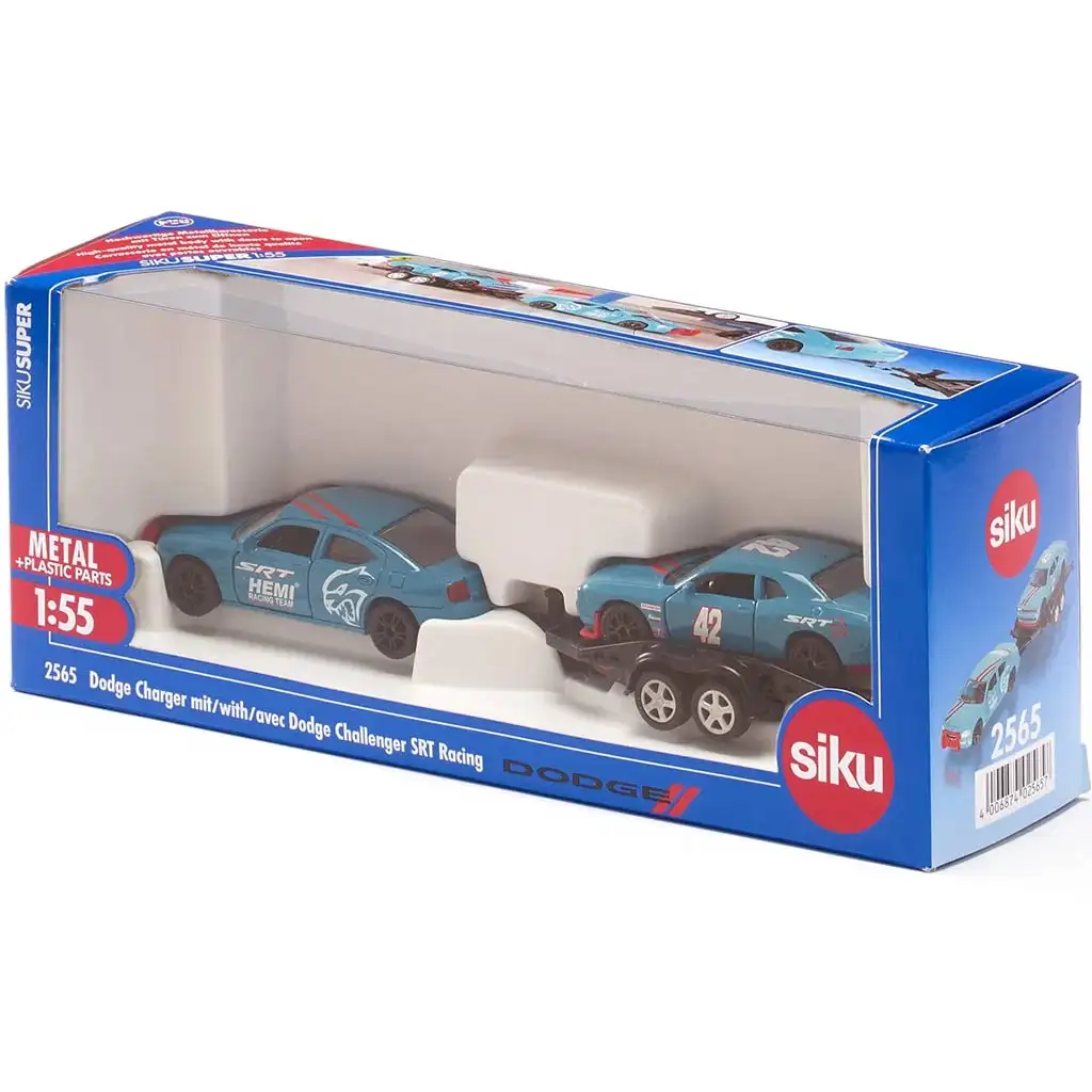 SIKU Dodge Charger + Dodge Challenger SRT Racing malá autíčka dvojdielna sada 1/55 kép 5