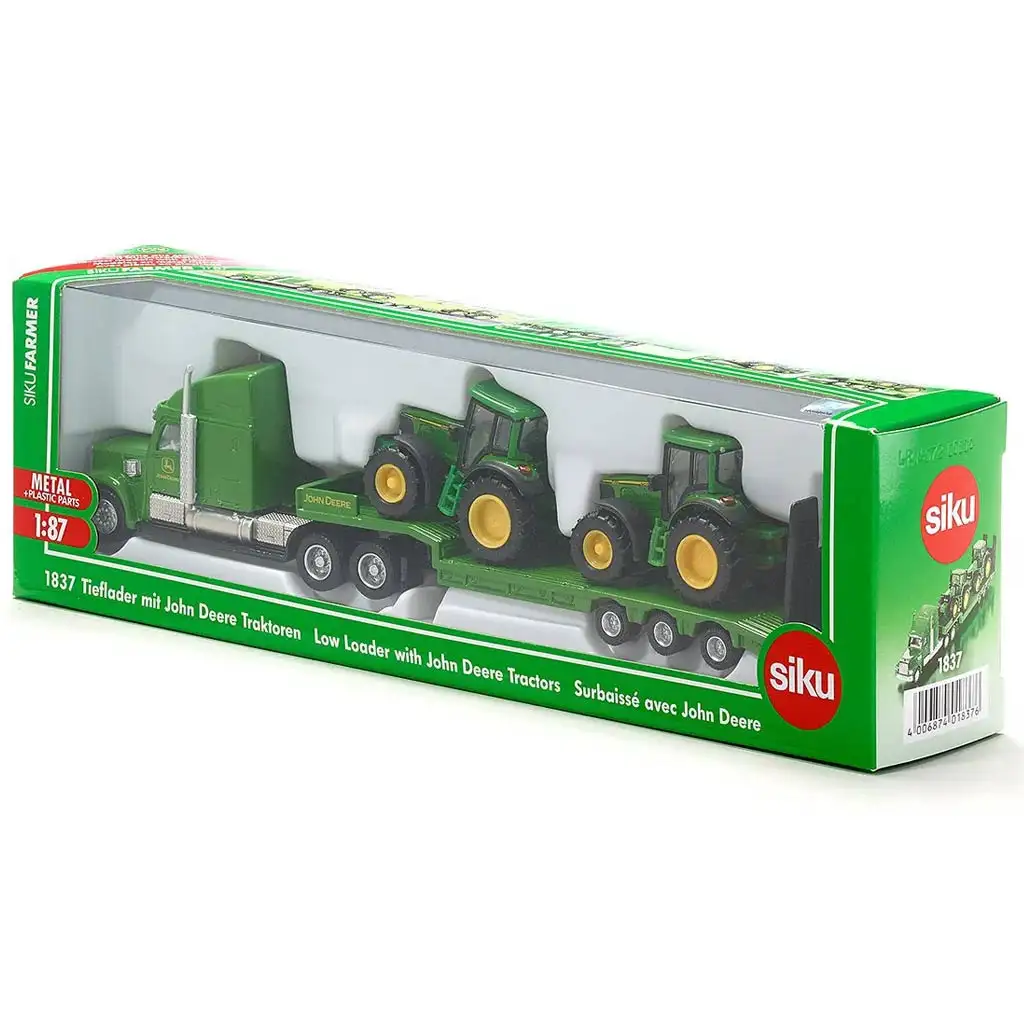 SIKU Kamión s traktormi John Deere herná súprava 1/87 kép 3