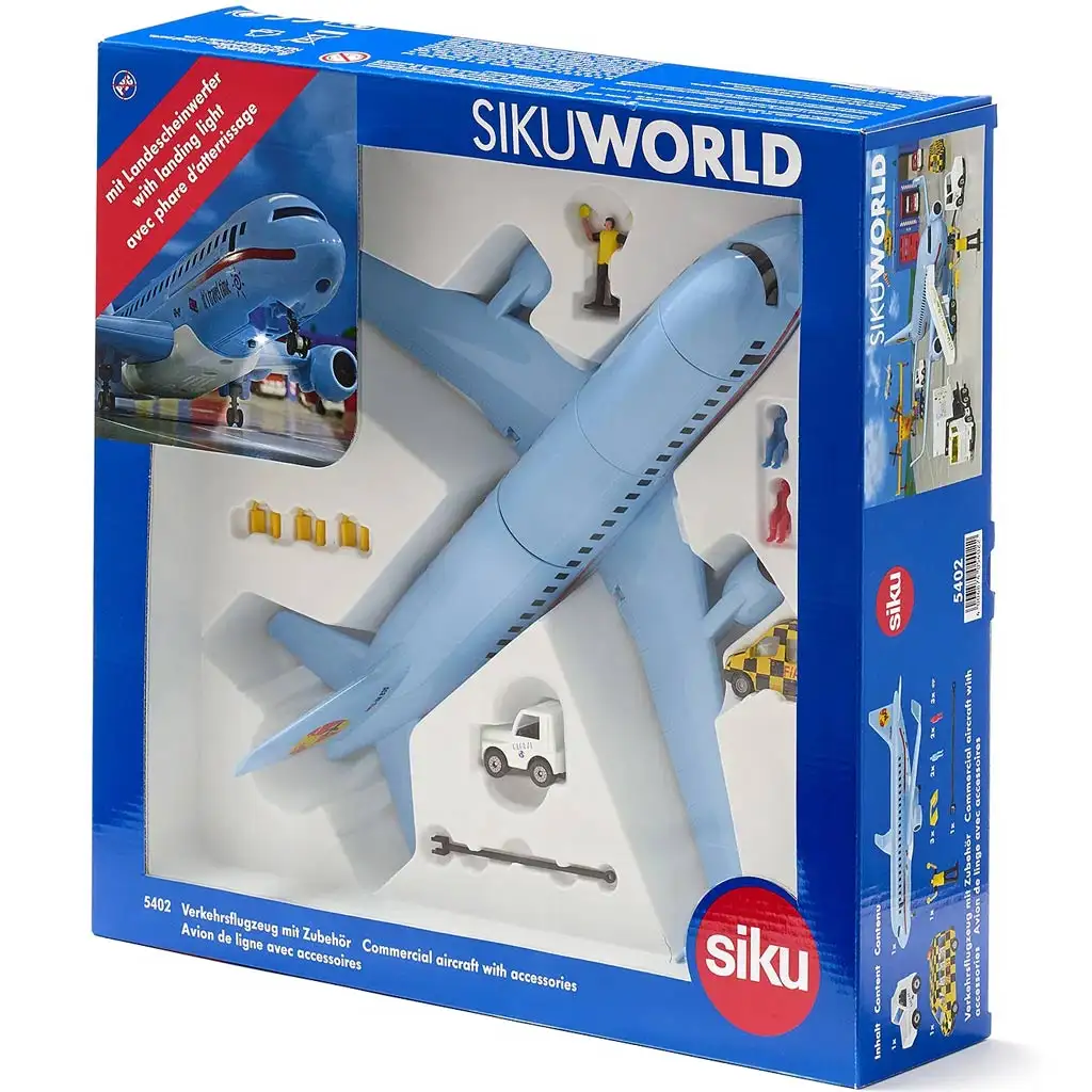 SIKU obchodné dopravné lietadlo s príslušenstvom 1/87 kép 5