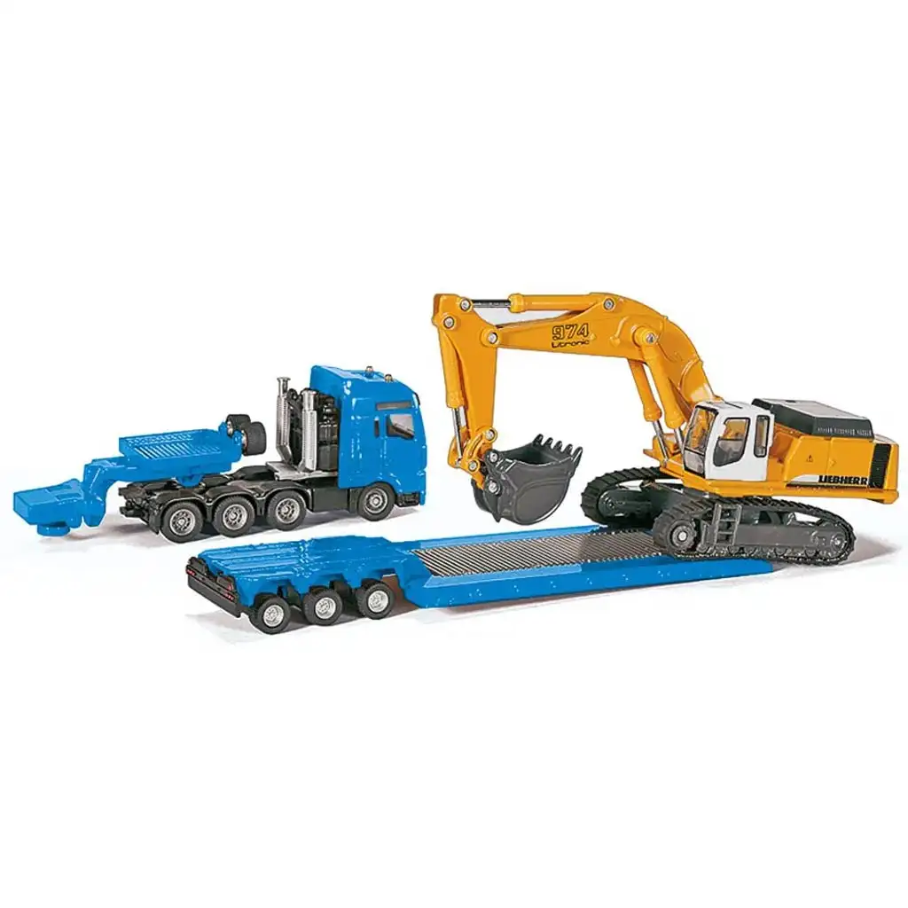 SIKU MAN ťažký prepravca s rýpadlom Liebherr 1/87 kép 2