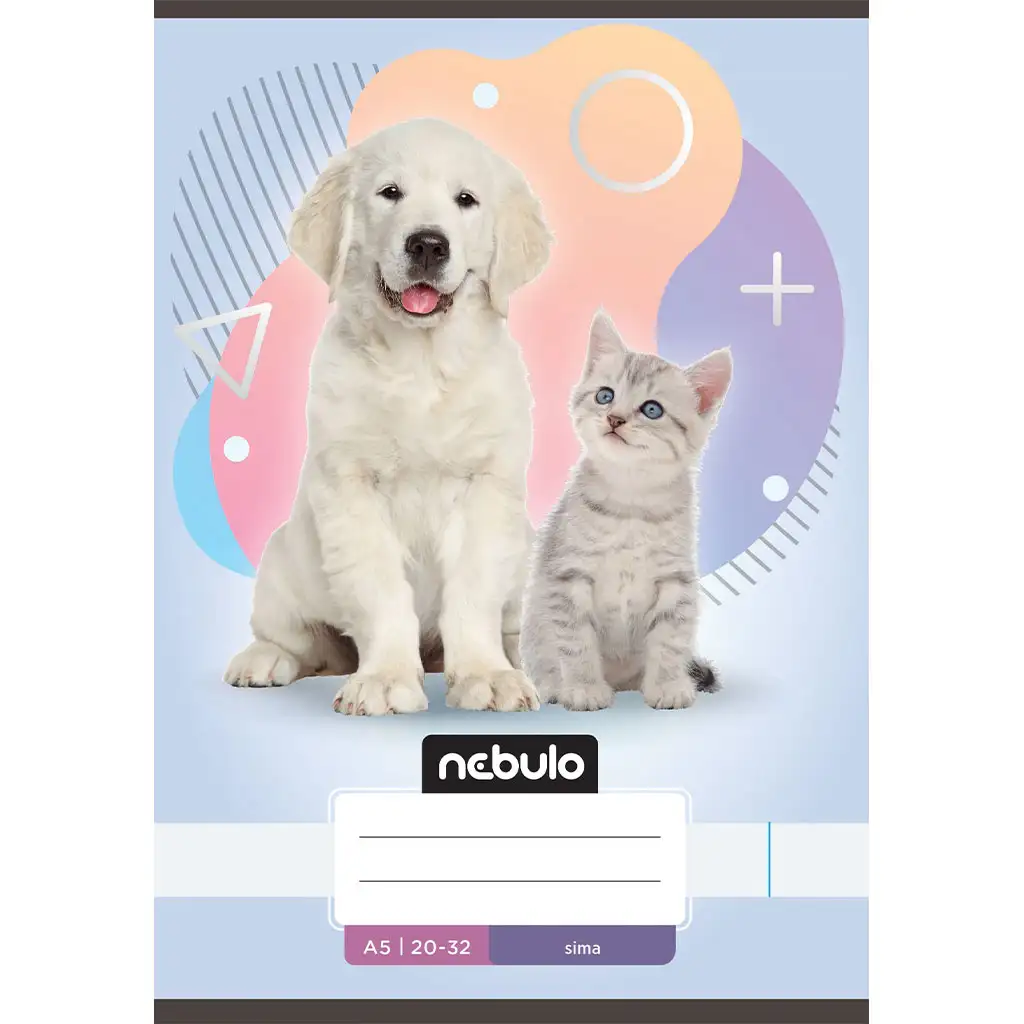 Nebulo: Zošit s mäkkou väzbou A5 20-32 Zvieratá - Domáci miláčikovia