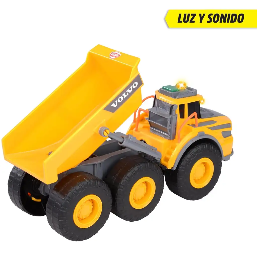 Volvo dömper fény és hang effektekkel 23cm - Dickie Toys kép 3