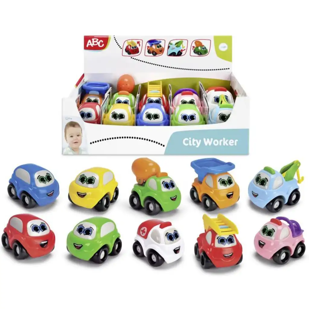 ABC Usmievavé mestské pracovné stroje v rôznych variantoch 1ks - Simba Toys